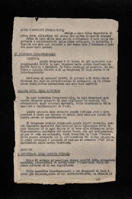 Relazione della Segreteria - 1952