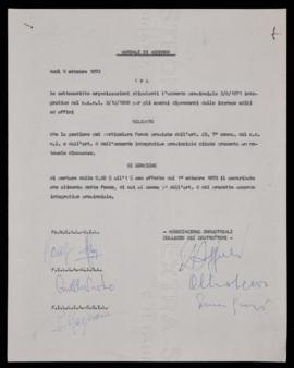 Accordo provinciale integrativo - 1973
