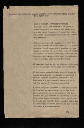Relazione del Segretario Giacomo Mombello - 1960