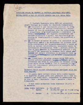 &quot;Relazione svolta da Venturi al Convegno regionalesull&#039;ortofrutta&quot; - 1967