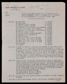 Accordo dipendenti colonie marine e montane - 1953
