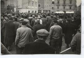 Manifestazione mezzadri a Pesaro - 1957