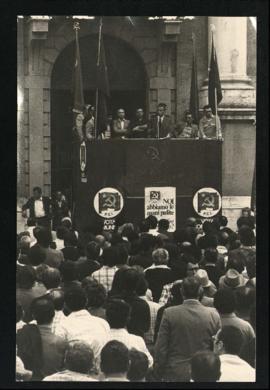 Comizio elettorale per le elezioni politiche del 1976