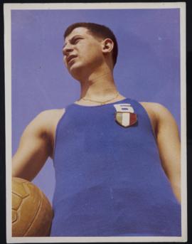 Giovanni Paolini in maglia azzurra