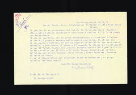 [Lettera di Luigi Guerriero Coleffi sull&#039;attività e la composizione del CLN di Porto San Gio...