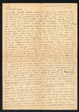 Lettera di Bruno Venturini di fine ottobre - inizio novembre 1944