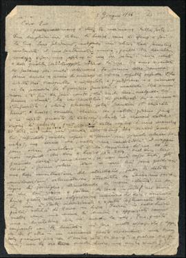 Lettera di Bruno Venturini del 3 giugno 1944
