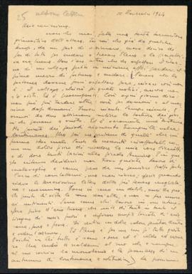 Lettera di Bruno Venturini del 10 novembre 1944