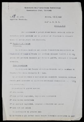 "Pensioni" - 1945