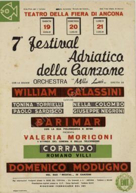 &quot;7° festival Adriatico della Canzone&quot;