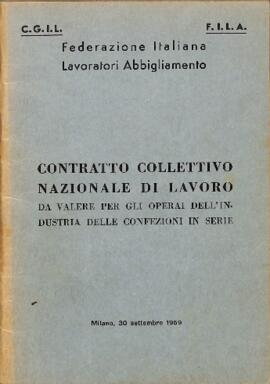Contratto collettivo nazionale di lavoro da valere per gli operai dell'industria delle confezioni