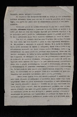 Intervento di apertura al Congresso - 1967