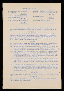 Ordine del giorno mezzadri Cagli - 1964