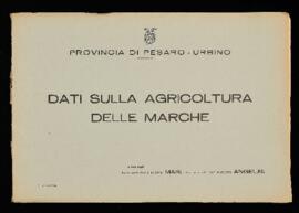 "Dati sulla agricoltura delle Marche"