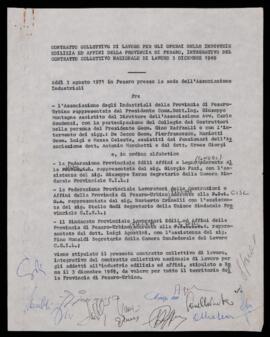 Contratto collettivo operai industrie edili - 1971