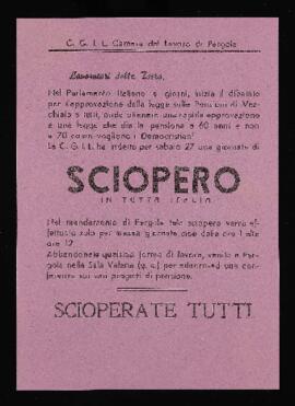 "Sciopero in tutta Italia" - 1957