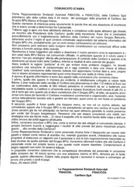"Comunicato stampa"