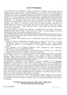 "Alla cittadinanza"