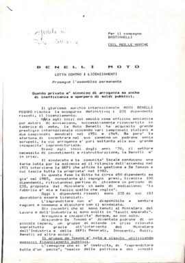 "Per il compagno Bastianelli" - 1989
