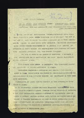 "Per la storia delle divisioni partigiane delle Marche dall'aprile 1944 alla liberazione della Regione (seguito della prima parte ottobre-marzo)"