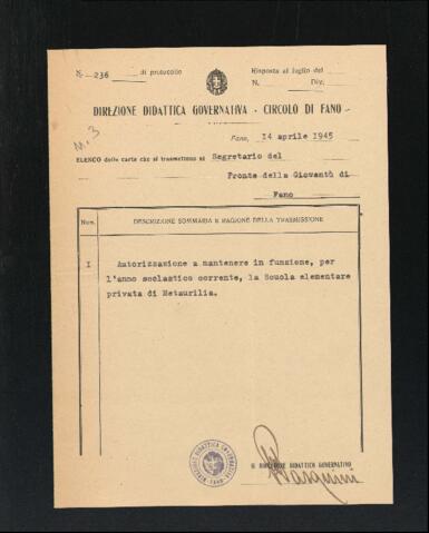 Original Oggetto digitale not accessible