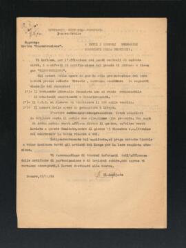 Lettera del Movimento giovanile comunista - MGC di Pesaro e Urbino per i circoli del MGC della provincia