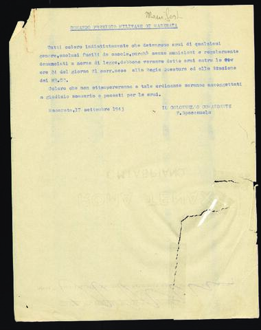 Original Oggetto digitale not accessible