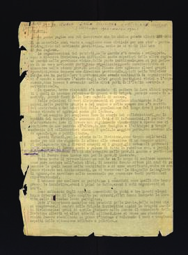 "Per la storia delle divisioni partigiane Marche (settembre 1943 - marzo 1944)"