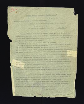 [Lettera di istruzioni del comandante della Brigata Garibaldi Bruno Lugli sul comportamento da adottarsi in caso di sequestro di materiali diversi durante lo svolgimento di azioni]
